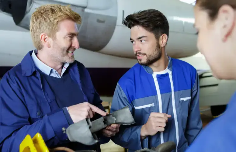 Young people in aviation