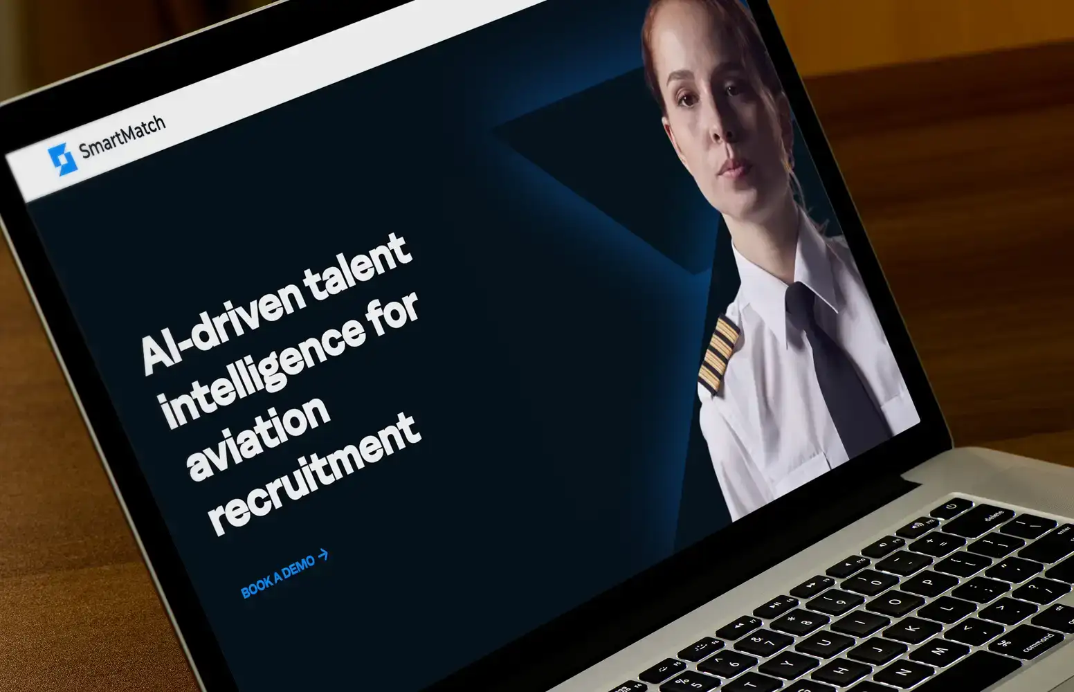 SmartMatch candidate matching homepage on computer