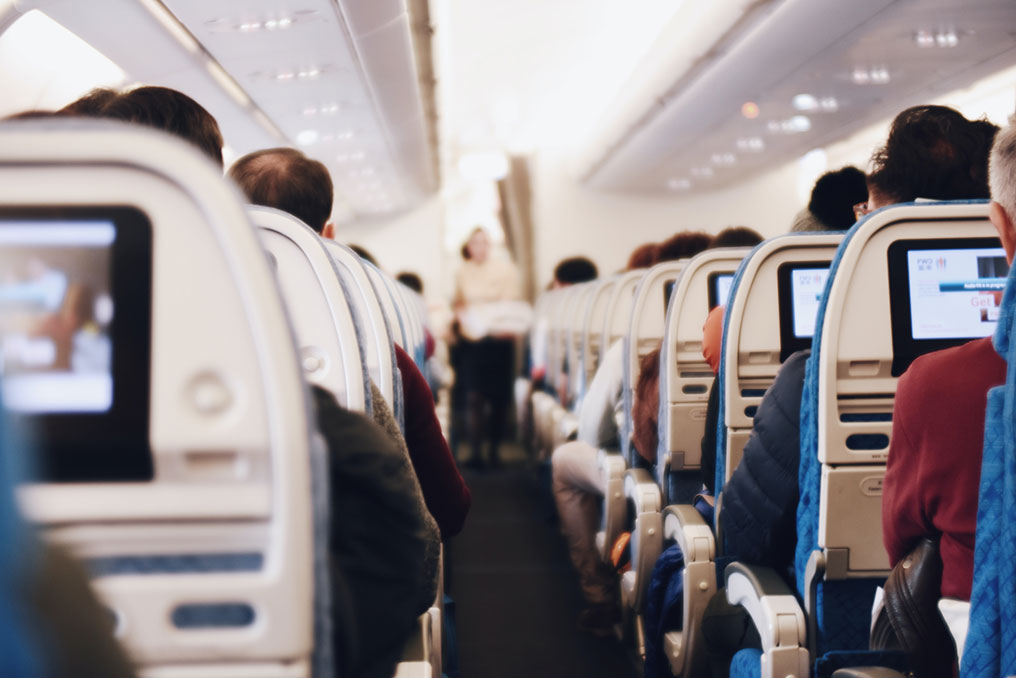 Cabin Crew working onboard after passing pre-entry conditions