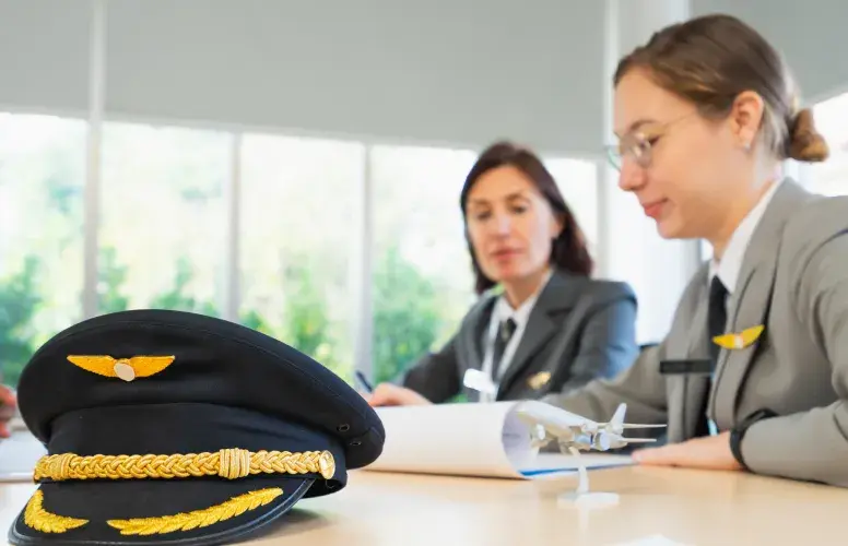 Pilot reading CV