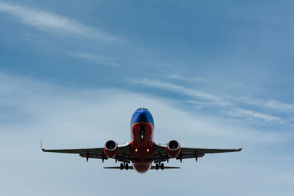 plane flying in sky
