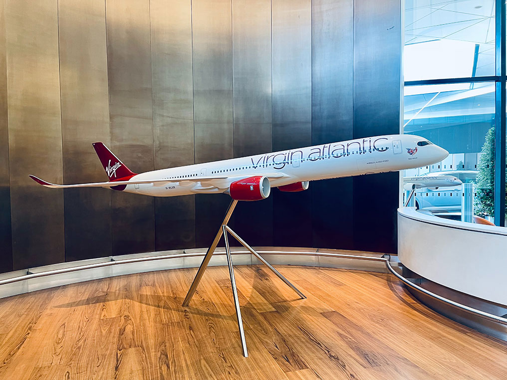 A young Cabin Crew member showing what it's like to work at Virgin Atlantic