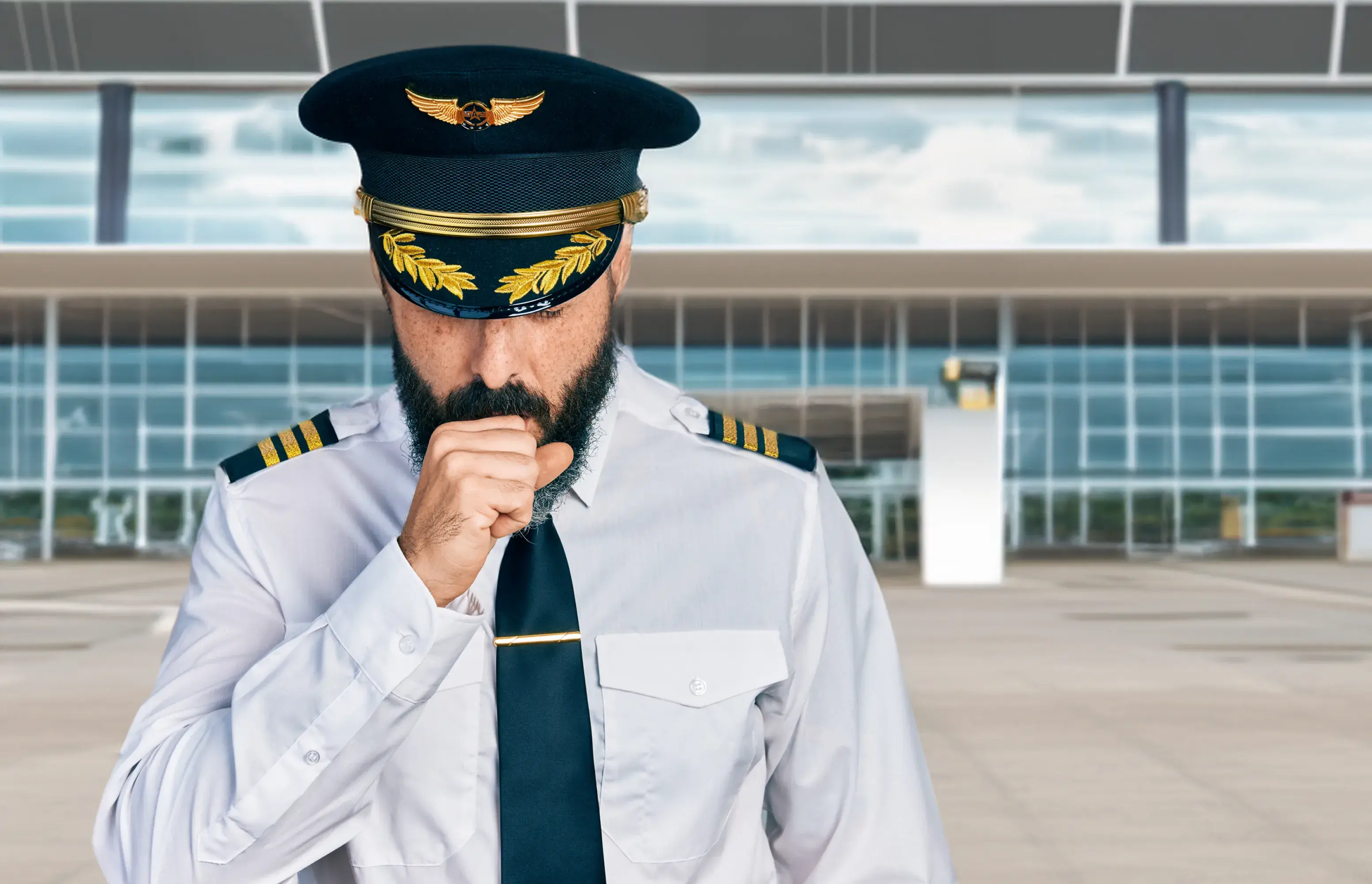 Pilot coughing
