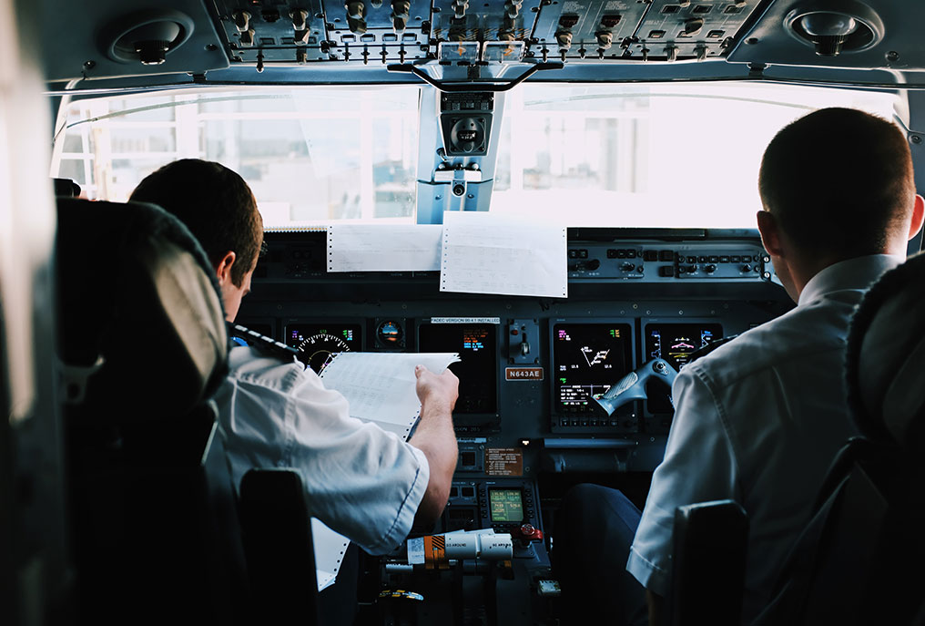 Pilots in the Cockpit for New Year job searching